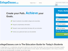 Tablet Screenshot of collegeclasses.com